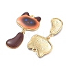 Printed Alloy Pendants ENAM-K076-45G-08-2