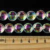 Transparent Electroplate Glass Beads Strands EGLA-K061-05A-01-4