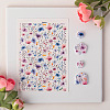 Flower Pattern Ceramics Clay Water Transfer Paper PW-WG87D4C-10-1