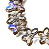 Electroplated Transparent Glass Beads Strands GL-CBA98F0-03C-2