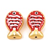 Baking Paint Opaque Glass Enamel Beads GL-CBA4370-01B-2