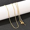 1MM Brass Box Chain Adjustable Slider Necklaces KK-H533-10A-G-3