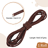 Round Braided Leather Cord OCOR-WH0082-109C-2