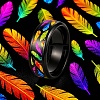 Printed 304 Stainless Steel Finger Rings WG4341D-01-1
