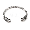 Viking 304 Stainless Steel Open Cuff Bangles for Men BJEW-U001-07H-G-2