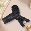 1Pc Alloy & Polyester & Resin Zipper FIND-CY0002-19-4