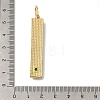 Brass Micro Pave Cubic Zirconia Pendants KK-K389-042G-3