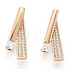 925 Sterling Silver Micro Pave Cubic Zirconia Pendants STER-T004-17G-2