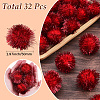 32Pcs Faux Fur Soft Sequins Pompom Ball DIY-SC0033-96C-2