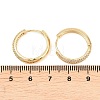 Brass Clear Cubic Zirconia Hoop Earrings EJEW-A156-08A-G-5