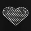 Heart ABC Plastic Pegboards used for 5x5mm DIY Fuse Beads DIY-Q009-14-1