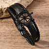Alloy & PU Leather Bracelets for Women Men FS-WG0FC94-01-1