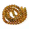 Baking Paint Transparent Glass Beads X1-DGLA-A035-T10mm-A05-3