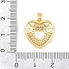 Brass Micro Pave Clear Cubic Zirconia Pendants CU-CBA9B49-01A-G-3
