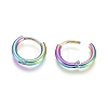 Ion Plating(IP) 304 Stainless Steel Huggie Hoop Earrings EJEW-F111A-13mm-Y-3