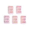 UV Plating Transparent Acrylic European Beads OACR-M027-02E-01-1