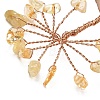 Natural Yellow Quartz Chips Tree of Life Decorations GG-CBAEDF6-01L-4