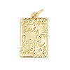 Brass Micro Pave Cubic Zirconia Pendants KK-G522-26G-1