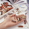 DIY Curved Tube Stretch Bracelet Making Kit DIY-TA0004-83-12