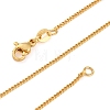 1mm Rack Plating Brass Twisted Chain Necklaces for Women Men MAK-L044-31G-4