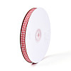 Single Face Plaid Polyester Satin Ribbon SRIB-T009-10F-2