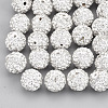 Handmade Polymer Clay Rhinestone Beads X-RB-S250-12mm-A14-1