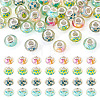 40Pcs 4 Colors Resin European Beads RPDL-TA0001-15-2