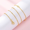 Brass Curb Chains Necklaces for Women NJEW-D302-06G-5