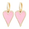 Valentine's Day Heart Brass Micro Pave Clear Cubic Zirconia Hoop Earrings EJEW-Z164-10G-5