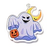 Halloween Theme Printed Acrylic Pendants OACR-P026-B06-1