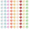 90Pcs 9 Colors Baking Paint Transparent Glass Pendants DGLA-TA0001-61-2