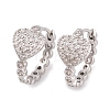 Rack Plating Brass Cubic Zirconia  Earrings EJEW-S219-09P-01-1