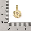 Brass Micro Pave Cubic Zirconia Pendants KK-U041-02G-03-3