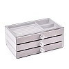 3-Tier PET Plastic Jewelry Storage Drawer Boxes CON-N016-05B-1