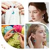 20Pcs 10 Colors Alloy Enamel Butterfly Charms Locking Stitch Markers HJEW-SC0001-28-5