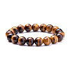 Natural Tiger Eye Round Beads Stretch Bracelets BJEW-PH0001-10mm-03-2