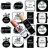 CRASPIRE 80Pcs 8 Style Custom Lip Balm DIY Label Sticker DIY-CP0007-95O-5