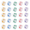 50Pcs Acrylic European Beads MACR-TADJ0001-13K-1
