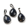 Natural Obsidian Pendants G-I358-B22-2