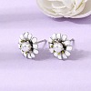 Brass Enamel Stud Earrings KK-CBA8324-27P-04-1