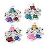 Alloy Rhinestone Pendants FIND-C087-10P-1