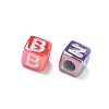 Plating Opaque Acrylic Beads AC-CBA529B-01B-2