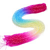 Transparent Glass Beads Strands LS-GLAA-E036-07O-1