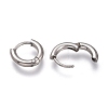 Tarnish Resistant 201 Stainless Steel Huggie Hoop Earrings EJEW-L256-05L-P-3