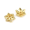 Brass Micro Pave Cubic Zirconia Bead Caps CU-CBA6A75-35A-G-2