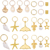 1 Bag Alloy Hair Braid Pendant OHAR-BM0001-06-1