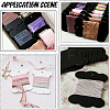 80Pcs 2 Colors Bone Shape Paper Thread Winding Boards SENE-SC0001-06-7