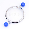 Iron Purse Frame Handle with Solid Color Acrylic Beads FIND-Q038P-D04-3