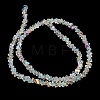 Electroplate Transparent Glass Beads Strands EGLA-P061-04C-AB-4