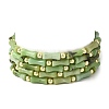 Natural Australia Jade/Chrysoprase Beads Stretch Bracelets for Men Women BJEW-L171-03B-4